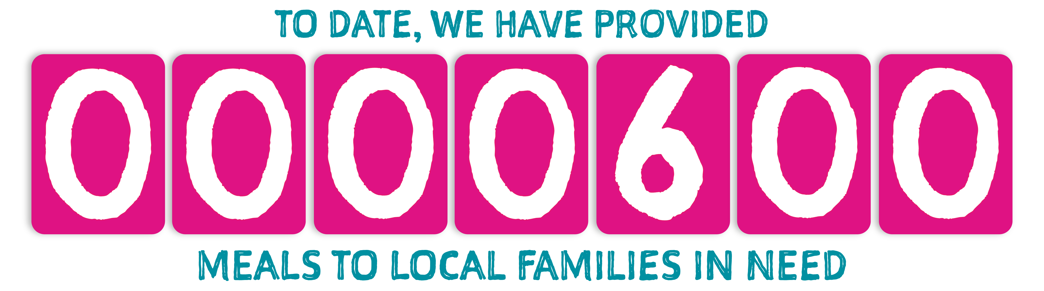 So far, we have provided 600 meals to families in need.